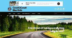 Desktop Screenshot of coast2coastbikeride.com
